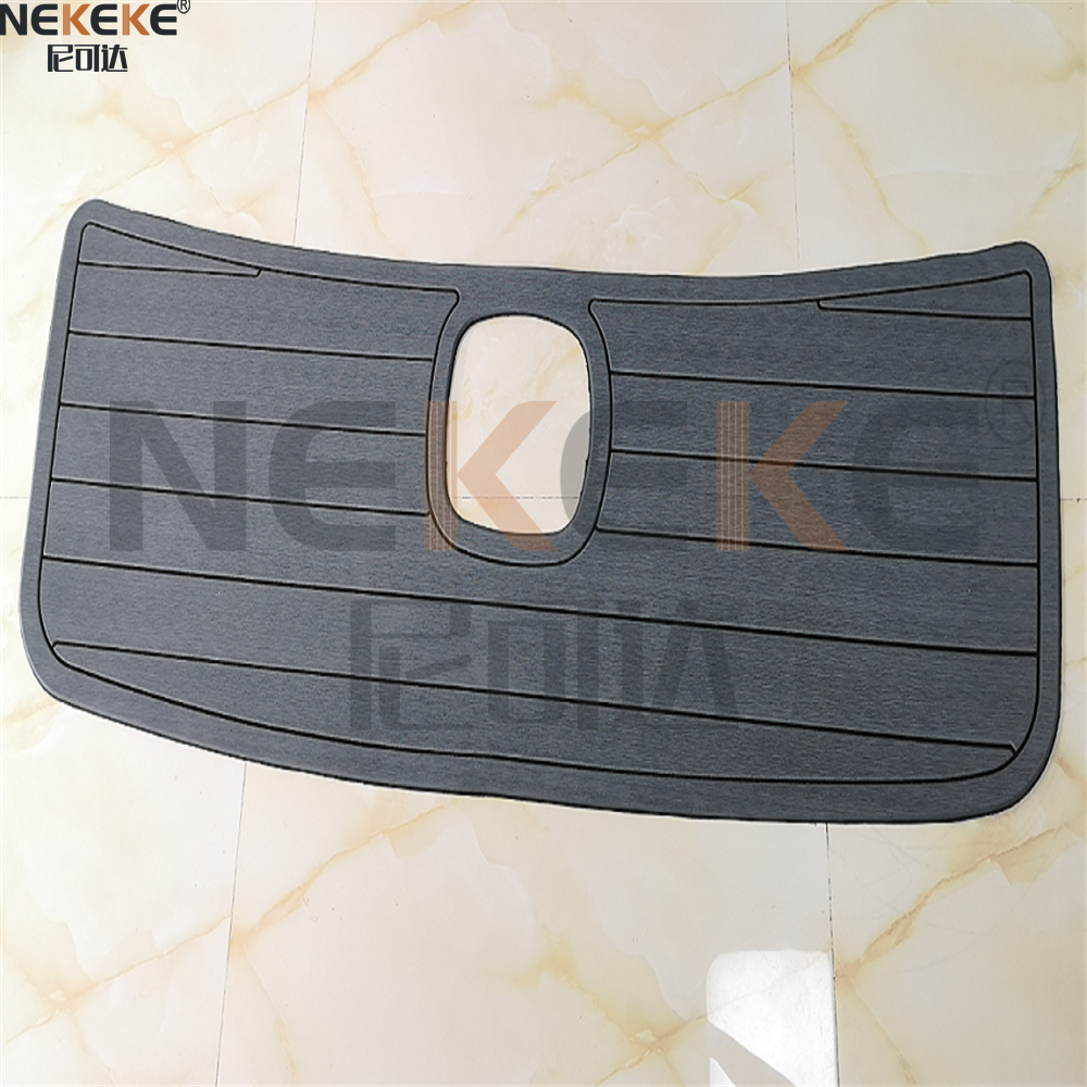 6mm Thickness UV Resistant Self-Adhesive Marine EVA Flooring Faux Teak Boat Deck Mat for 2012-2016 Malibu 22 MXZ