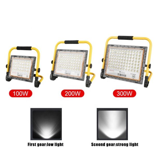 High-Power Portable Charging Floodlight  Adjustable Emergency Lighting Camping, Construction Sites, Home Use