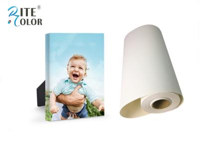 Meios solventes de revestimento impermeáveis de Giclee Eco, lona lustrosa Rolls do Inkjet do poliéster 260gsm de seda