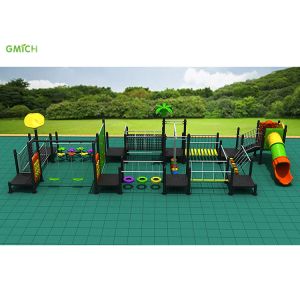 Outdoor Amusement Park Playground Exercise Safe Sport Play Slide Equipment Rope Climbing Net Kids
