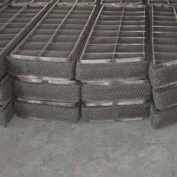 SS304 SS316 Сетка из нержавеющей стали Demister Pad с поддержкой решетки