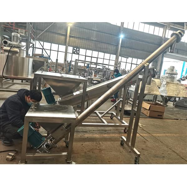 Спираль транспортера винта нержавеющей стали склонная для порошка зерна