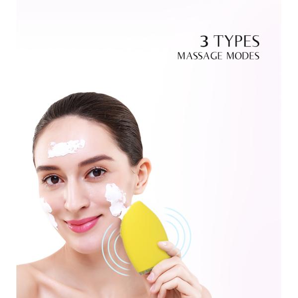 Home Use Silicone Facial Cleansing Pad / Sonic Face Cleanser Silicone Private Label