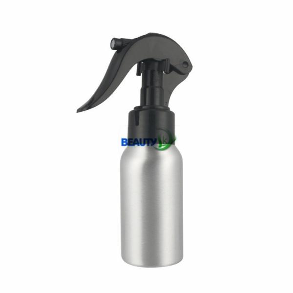 Empty metal cosmetic Packaging refillable aluminum hair salon spray bottles with pumps