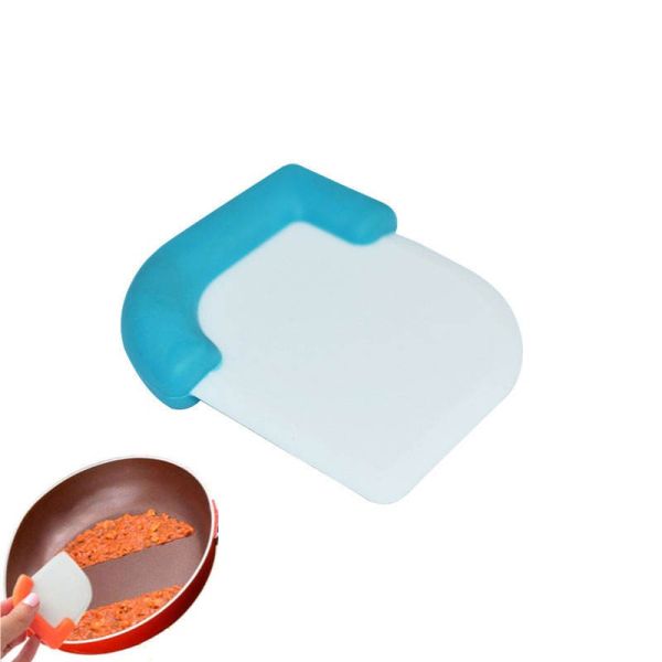 Silicone Dirty Fry Pan Dish Pot Clean Brush Washing Pan Scraper Cleaning Spatula Kitchen Scraper Soft Blade Scraper Brush