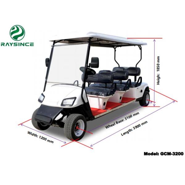72V battery new energy golf car 6 seats cheap price electric golf trolley made in China
