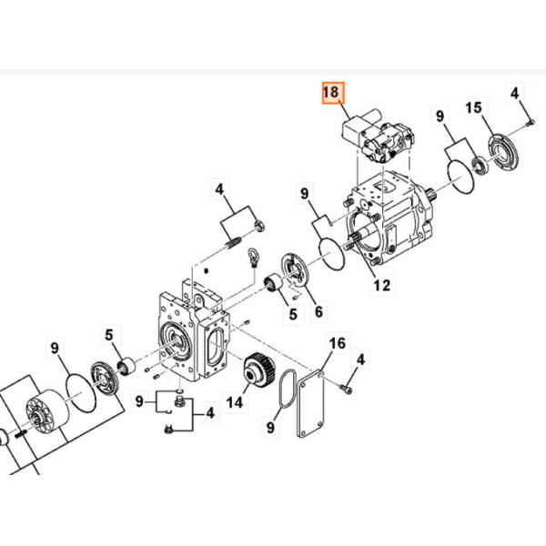 20/925764 насосов поршеня K3V63DTP JS130 гидравлических для T3 JCB JS160