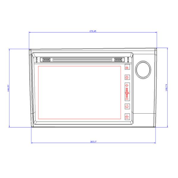 2 Din All-in-One Android Normal Size Special Car DVD for 8” HONDA BRV with IPS HD Capacitive Screen 1G/2G and 16G/32G
