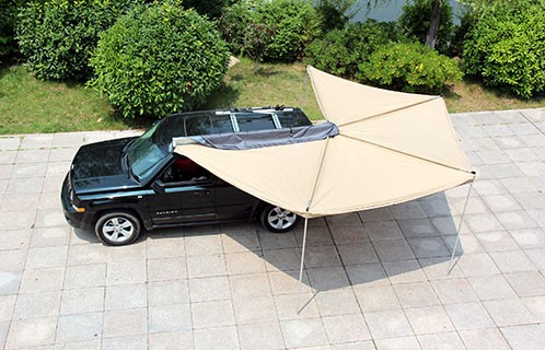 Foldable Foxwing Awning for 4x4 Cars Waterproof and Camouflage Tent Style 250x20x10cm