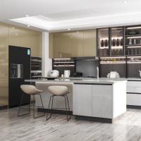 Los gabinetes de cocina de melamina de lujo para constructores