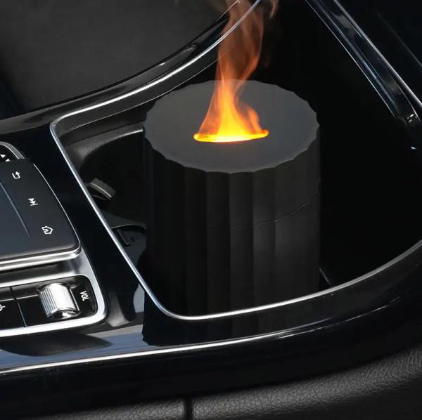 Enhance Your Car and Home Atmosphere with Portable the 7 Colors 100ml Simulation Flame Car Diffuser Humidifier for Dropshipping