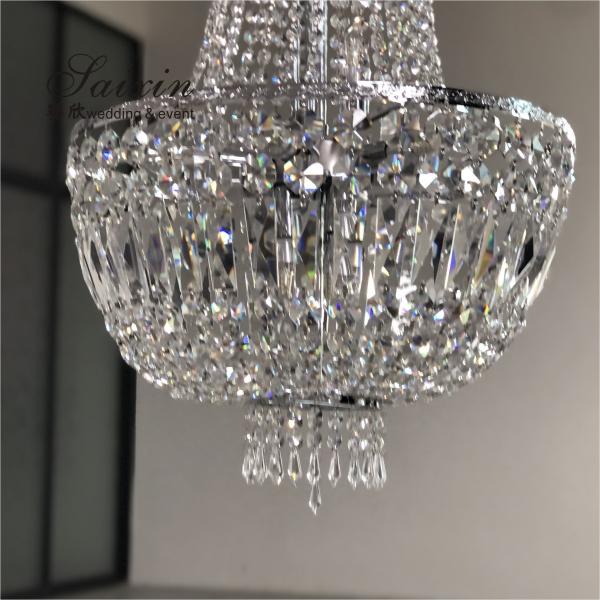 K9 Cristal Lustreiro Lâmpada de Tecto Para Decoração de Casamento Luxo 120cm