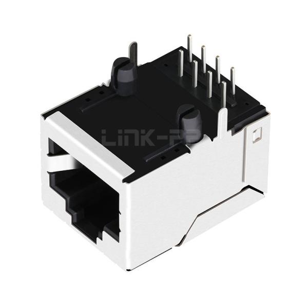 RU1S041X LF compatível com LINK-PP LPJ16113DNL 10/100 Base-T Tab Up sem porta única LED 8P8C RJ-45 Socket PCB