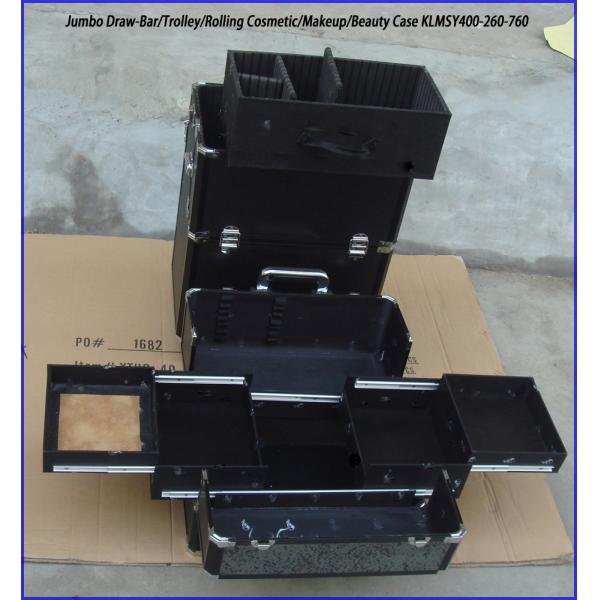 3-Tier Trolley Train Makeup Case with Detachable Drawers KLMSY400-260-760