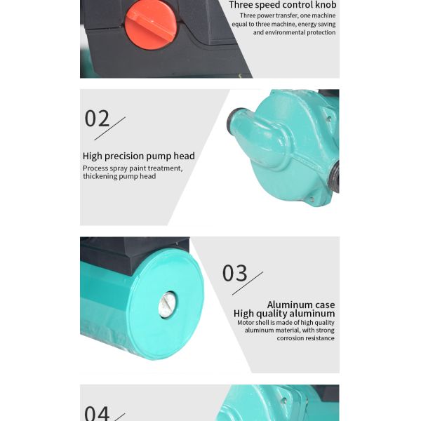 Hot and Cold Water Pressure Booster Small Circulation Ac 220v Mini Water Pump for Shower