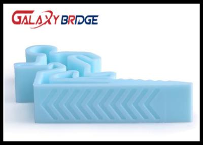 Funny Design Glass Door Stopper , Soft Plastic Man Glass Shower Door Holder PVC Blue Man Door Stopper