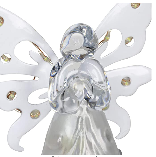 1 AA Batteries 4 Inches Solar Powered Angel Garden Stake