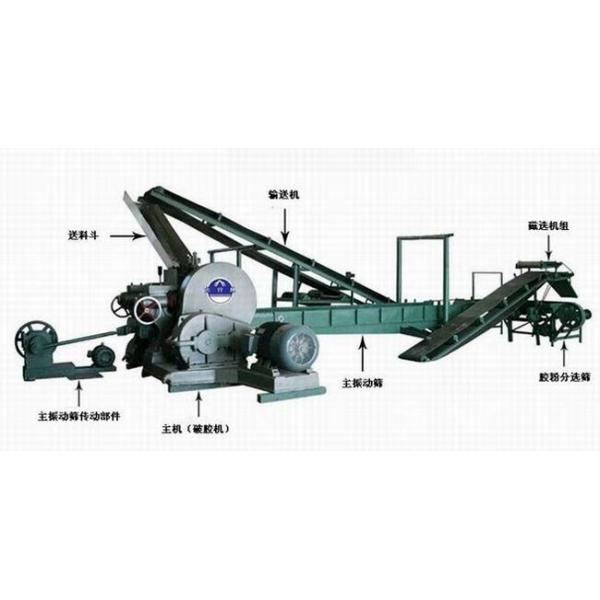 fast waste rubber wheel tyres grinding cutting machines/rubber recycling powder production line/tyre strip cutter