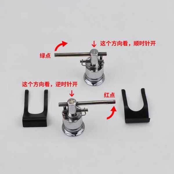 Steel Triangle Lock For Hall Door Elevator Equipment Accessory Triangular Lock Left Open Right Open
