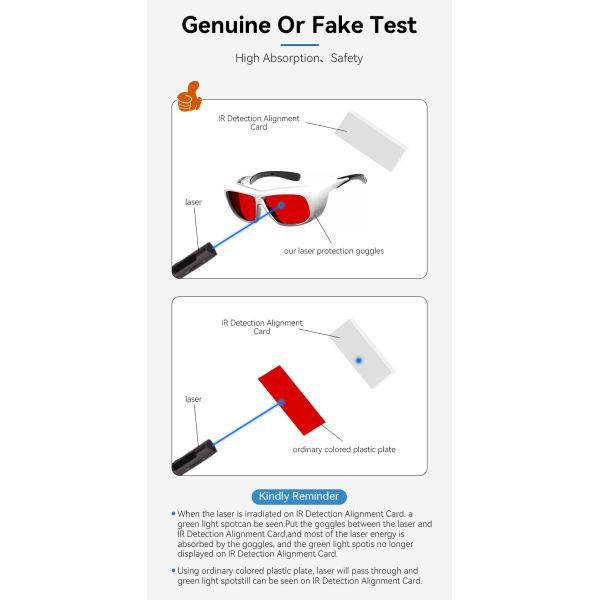 LASER PROTECT GLASSES safety glasses laser protection glasses laser protect glasses laser glasses 266nm 488nm 532nm 200-540nm Laser  laser protection lenses laserprotective sheet laser protection