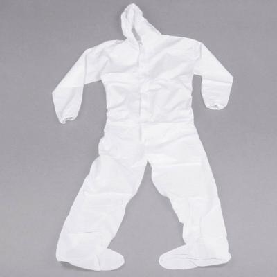 Microporous Protection Disposable Body Suit , Disposable Protective Suit Fire Retardant