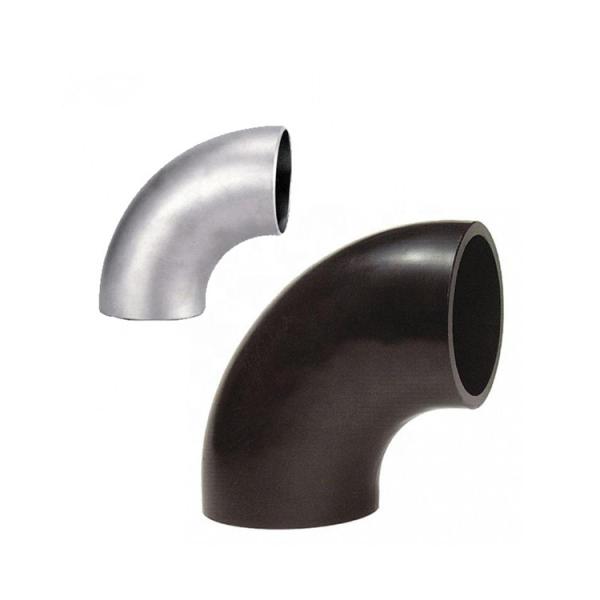 Carbon Steel Butt Welded Pipe Fittings Seamless Long Radius 90 Degree Bend