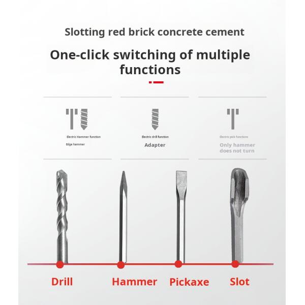 Промышленный электрический ударный молоток многофункциональный бетонный слой молоток 2200W