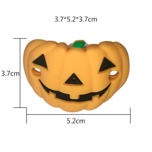 Streamline Silicone Baby Pacifier Halloween Pumpkin Shape Food Grade Dummies