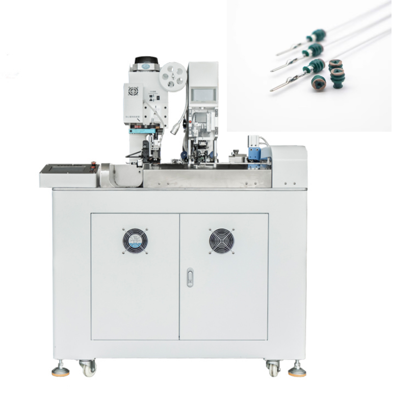 HR-601-1W Fully Automatic Single-End Crimping & Waterproof Plug Insertion Machine -One Side Crimp