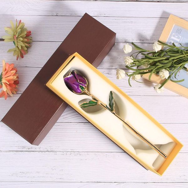 24k Gold Trimmed Rose Hot Sale Everlasting Rose Golden Rose Factory Direct Sales Valentine's Day Christmas Gifts Home Decoration