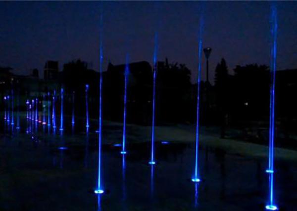 Beautiful Dry Floor Floor Water Feature , Dancing Water Fountain Art 380V