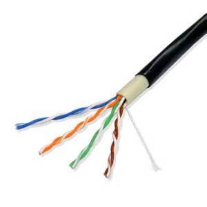 RoHS cumpriu cabo ethernet maioria exterior de cobre desencapado contínuo de UTP CAT5E do revestimento do PE