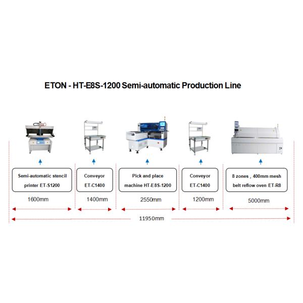 ETON high precision multifunctional SMT machine with 45000CPH