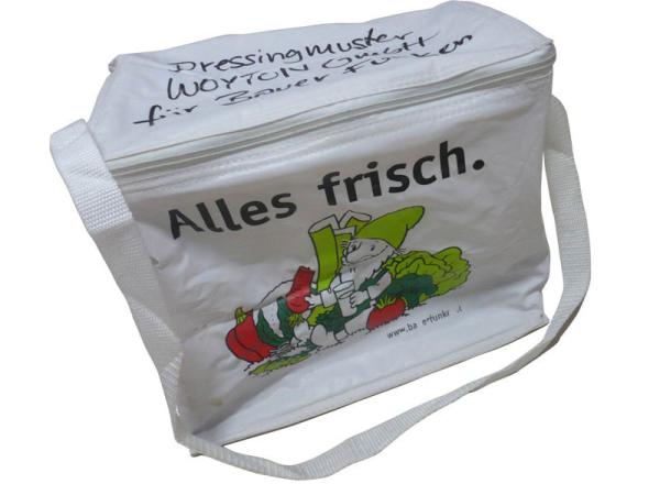 Reusable White Nylon Thermal Insulated Bags With Aluminum Foil, White Zipper