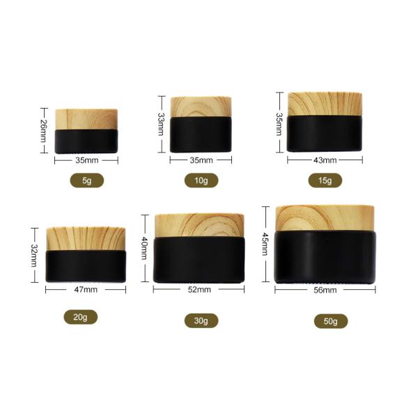 20g 50ml 37mm Glass Jar Cosmetic Packaging 4 Oz Frosted Glass Spray Bottle