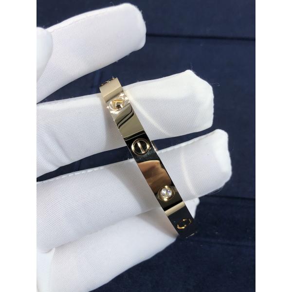 High-End High Quality Elegant Amazing Car Tier 18k LOVE Bracelet 4 Diamonds