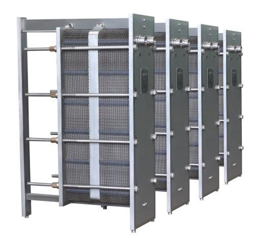 Steam Water Air To Air Plate Heat Exchanger , Glass Lined Industrial Plate Heat Exchanger