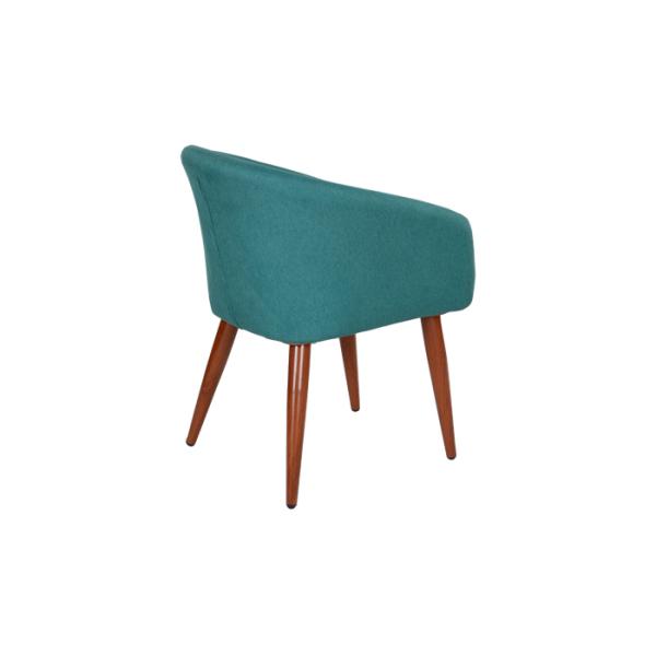 Versatile Hardwood Leg 77.5cm Height 70kg Load Fabric Lounge Chair