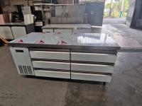 Commercial Counter Table Chest de 6 tiroirs équipement de cuisine de réfrigération en acier inoxydable