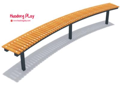 200*110*100cm Outdoor Park Benches , Cast Iron Long Solid Exterior Wood Slat Desk