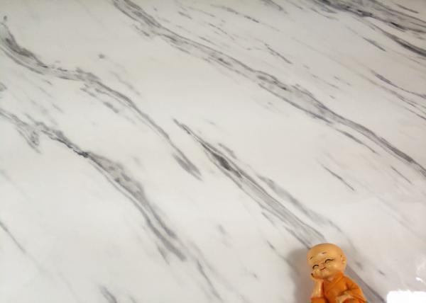 White Marble Removable Wallpaper Self Adhesive Easy To Clean For Living Room