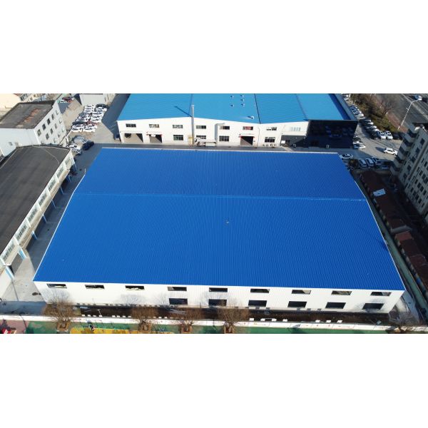 Q355B Raw Steel Material Prefabricated Steel Structure Fixed Upon The Flat Roof Optional Insulation Panels for Space Utilization
