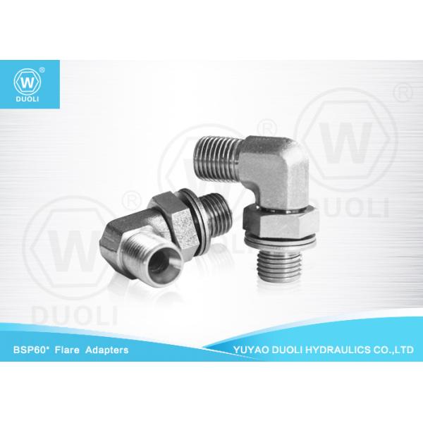 Garnitures hydrauliques masculines de fusée du coude BSP de 90 degrés 60° Seat