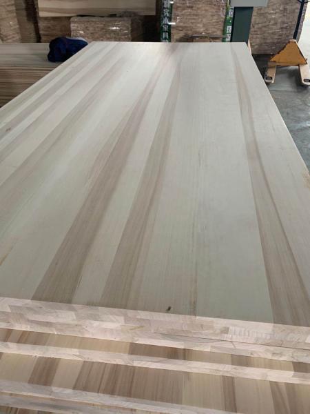 Carbonized Poplar Edge Glued Wood Panels for Building Construction Length 100mm-2440mm