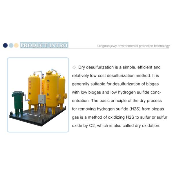 Оборудование очищения лэндфилл-газа фильтра 10PPM H2S с обезвоживателем и Desulfurizer