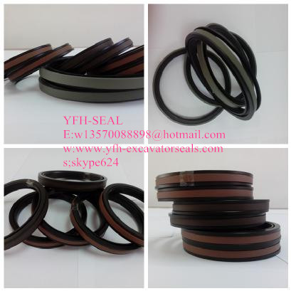 Many SPGO and SPGW pieces for piston seals