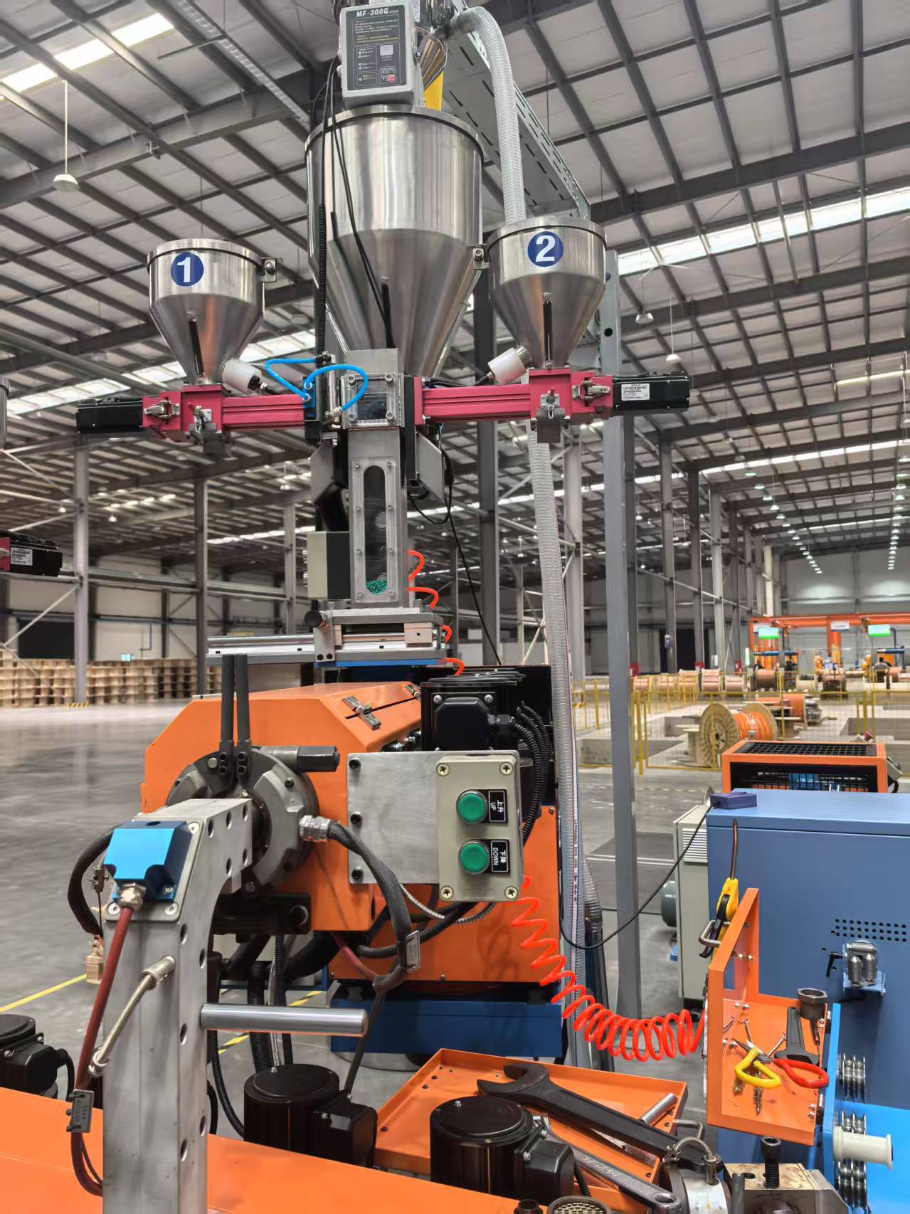 80mm Main Extruder and 50mm Auxiliary Extruder High-Speed Cable Extrusion Line for Wire and Cable Co-Extrusion