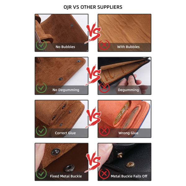 Custom Watch Box Luxury Pu Travel Storage Leather Watch Roll Watch Case Box