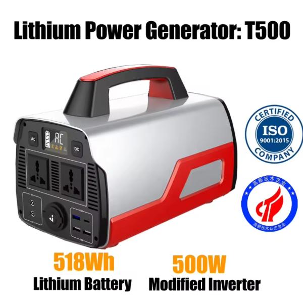 110v 220v 100w/300w/500w Camping Emergency Home Outdoor Solar Power Bank Portable Power Station Mini Solar Generator