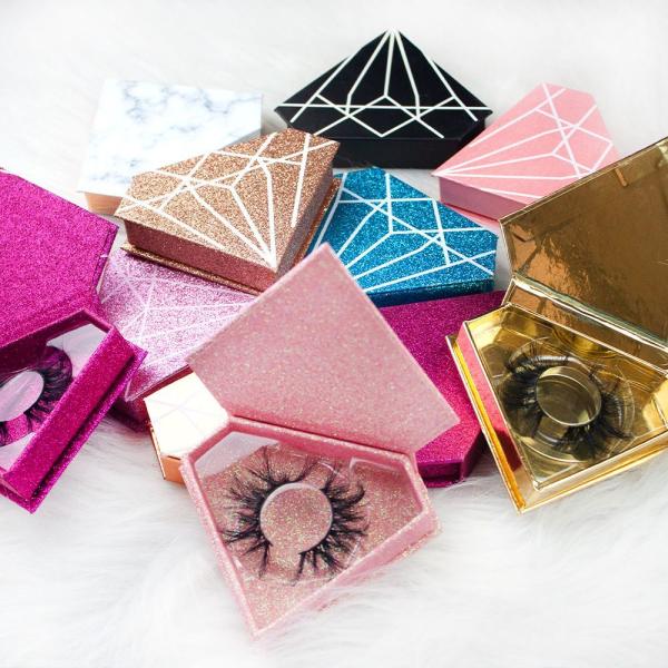 Folding Cosmetic Magnetic Gift Box Eyelash Small Paper Packaging Box Customizable